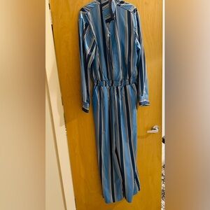 Blue Striped Men’s Jumpsuit